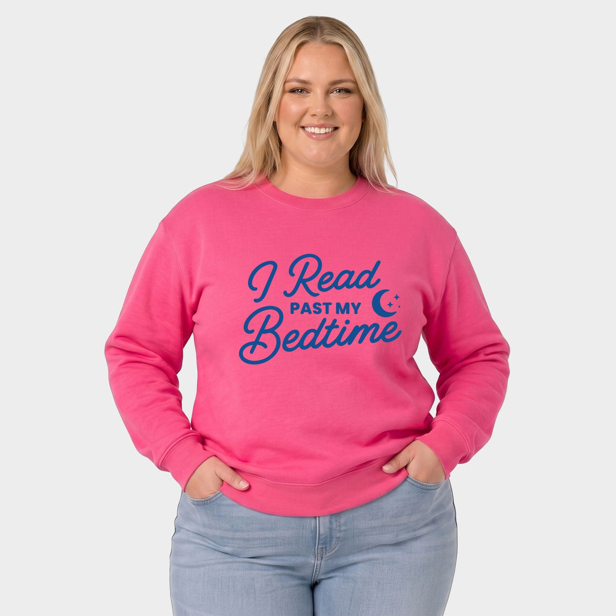 I Read Past My Bedtime - Women's Plus Sweatshirt