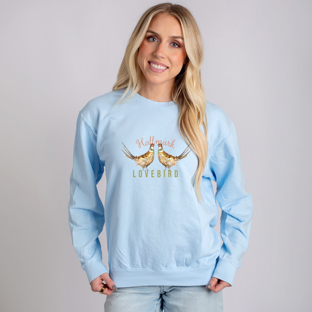 Hallmark - Lovebird - Women's Lightweight Garment Dyed Sweatshirt