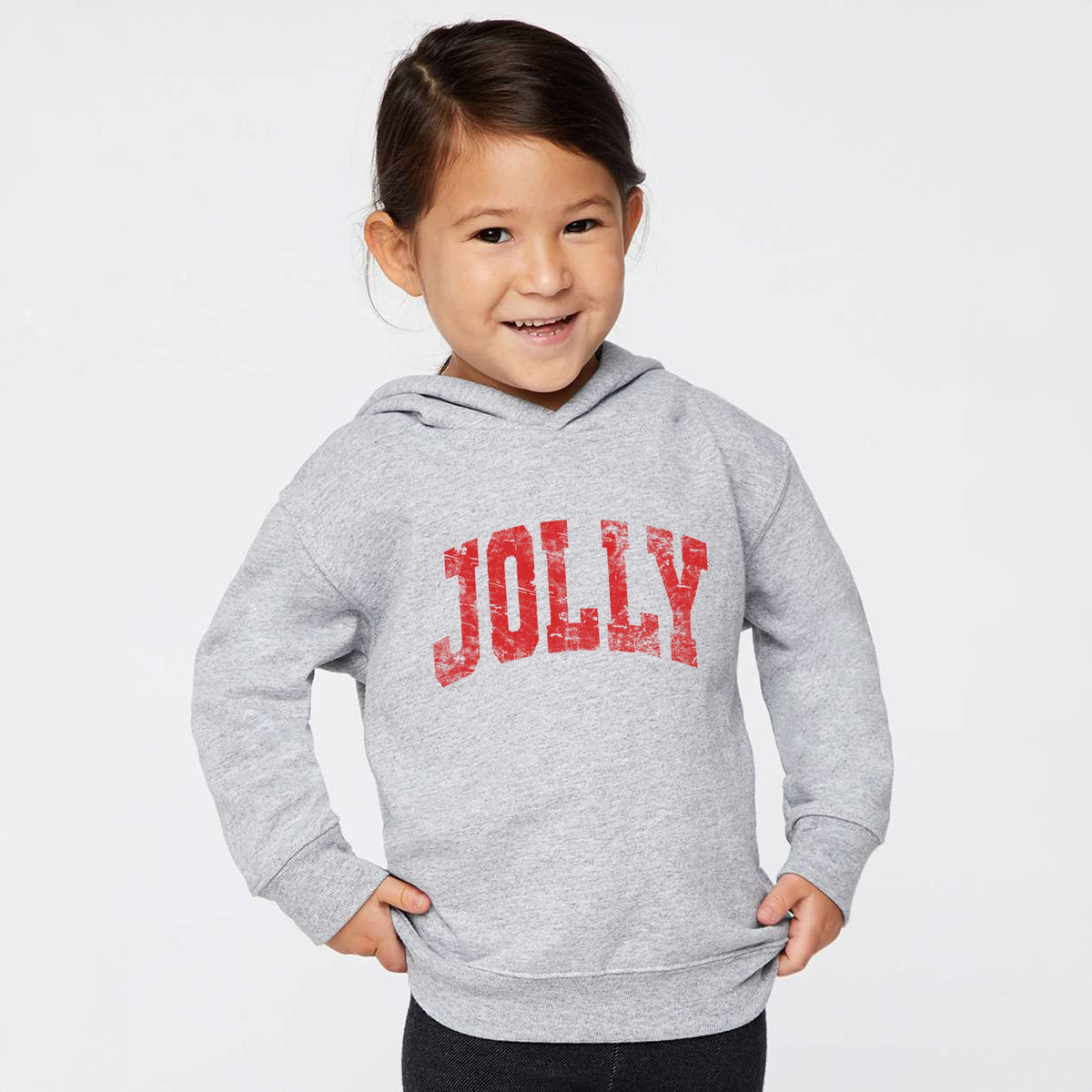 Jolly Arched Distressed - Toddler Hoodie