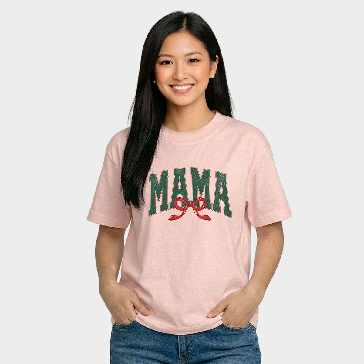 Mama Arched Bow - Women's Relaxed Boxy Tee