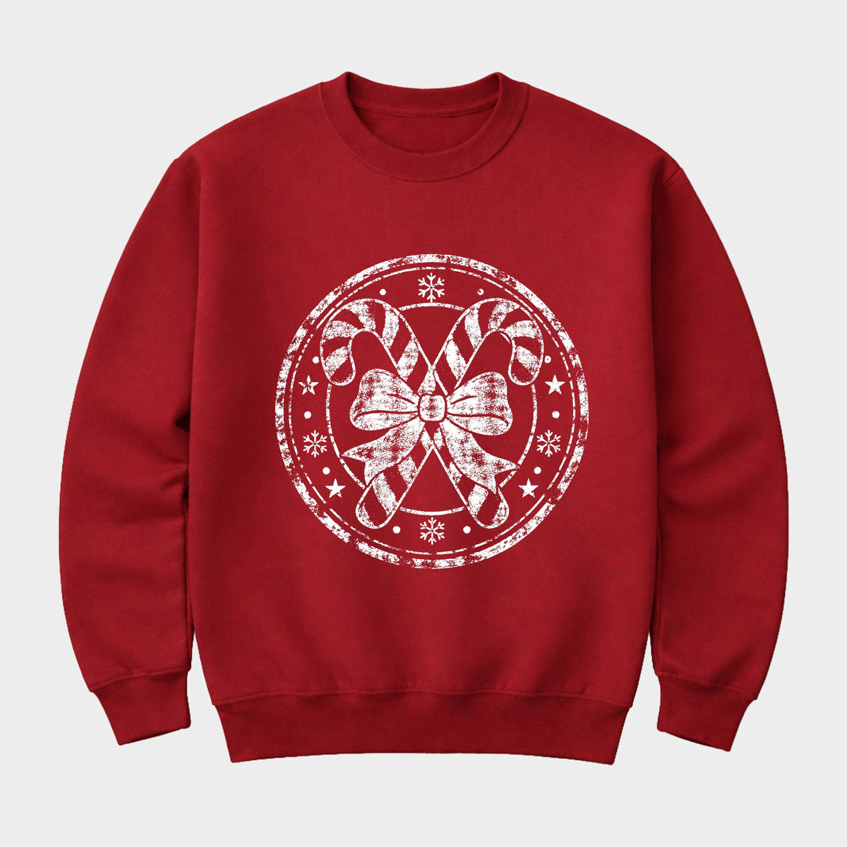 Candy Cane Circle - Women's Graphic Sweatshirt