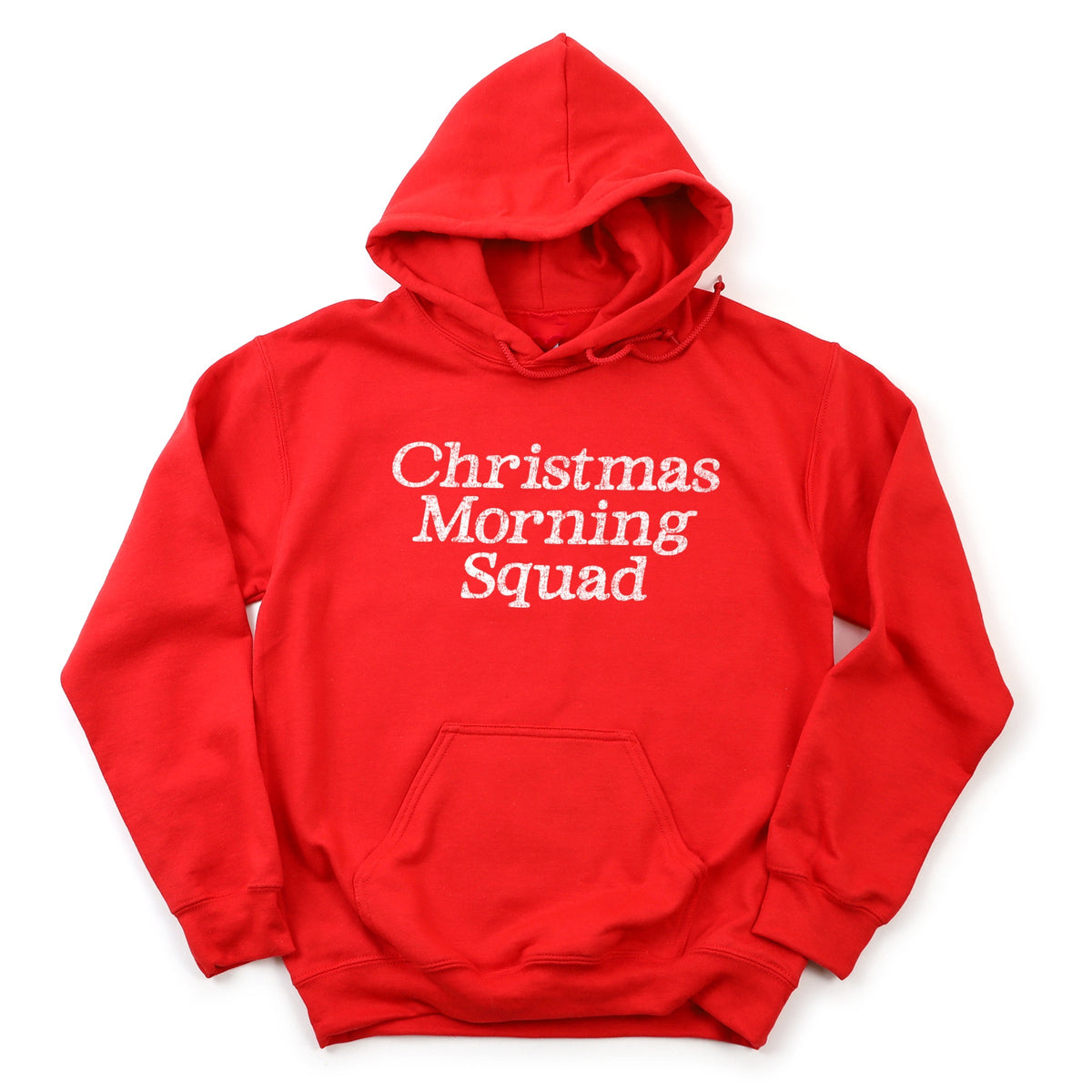 Christmas Morning Squad Distressed - Women's Graphic Hoodie
