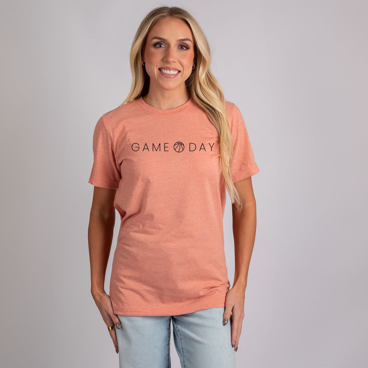 Game Day Basketball Thin - Women's Short Sleeve Graphic T-Shirt