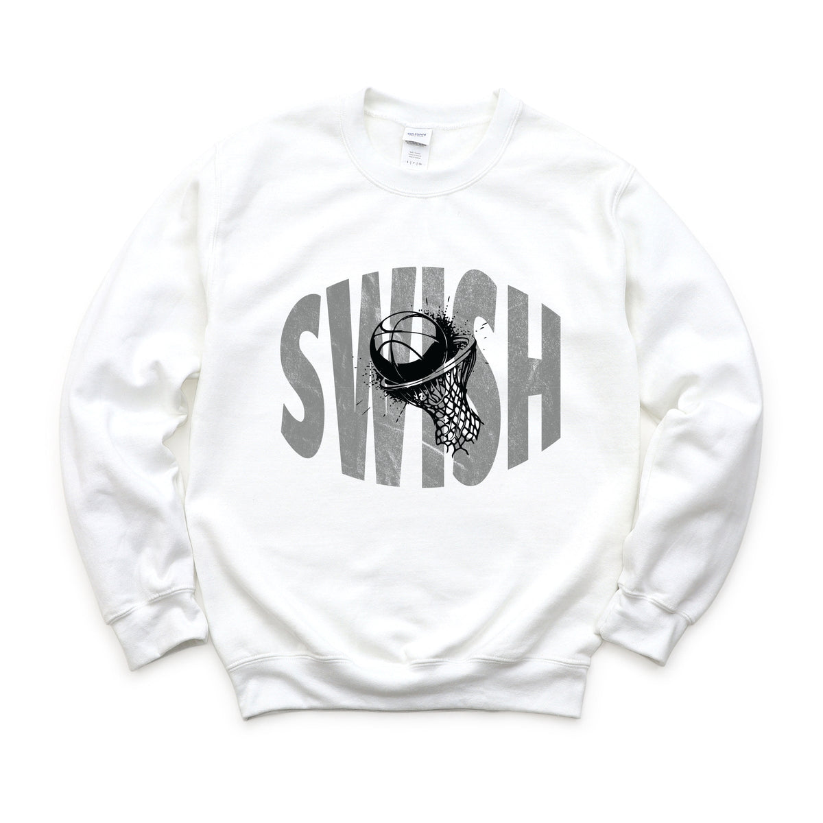 Swish Distressed - Women's Graphic Sweatshirt