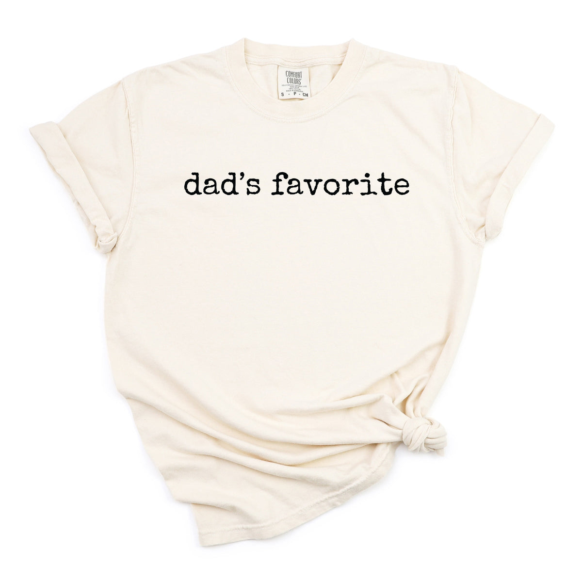 Dad's Favorite Typewriter - Women's Garment Dyed Graphic T-Shirt