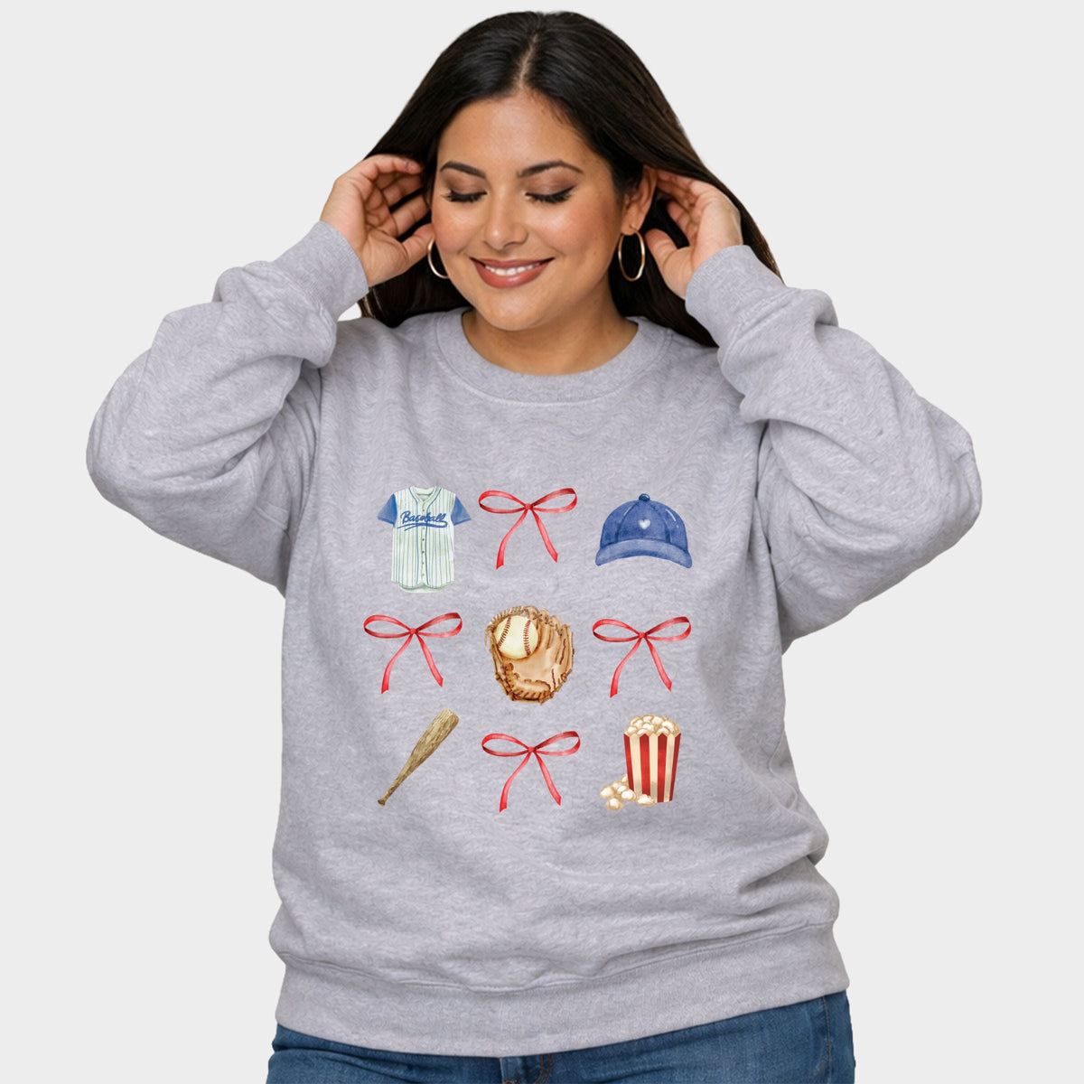 Coquette Baseball Chart - Women's Plus Sized Graphic Sweatshirt