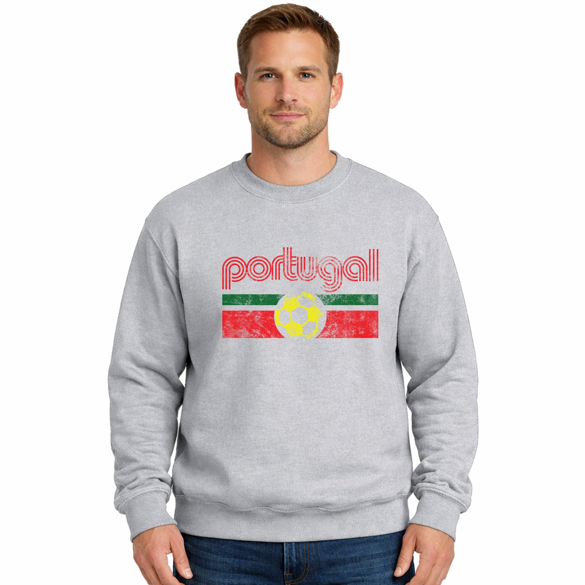Portugal Soccer Flag - Men's Graphic Sweatshirt