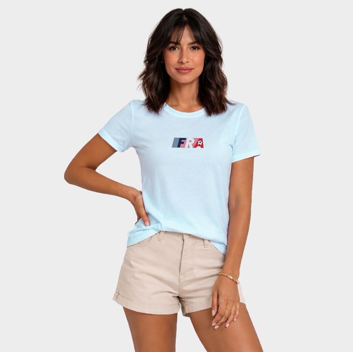 France Soccer Lines - Women's Short Sleeve Graphic T-Shirt