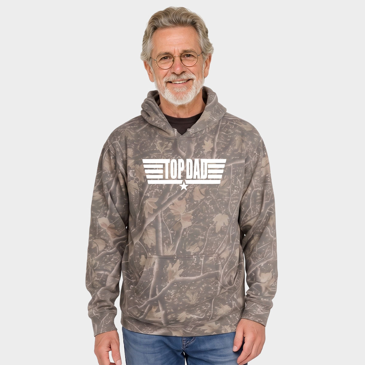 Top Dad - Men's Camo Hoodie