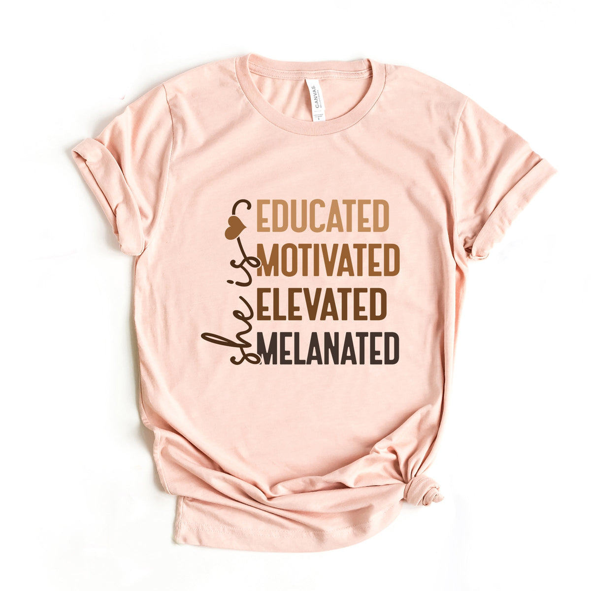 She Is Melanated - Women's Short Sleeve Graphic T-Shirt