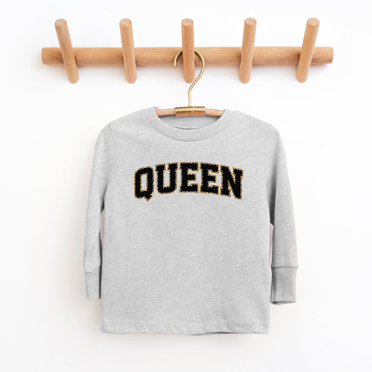 Queen Leopard Print - Youth Long Sleeve Graphic T-Shirt