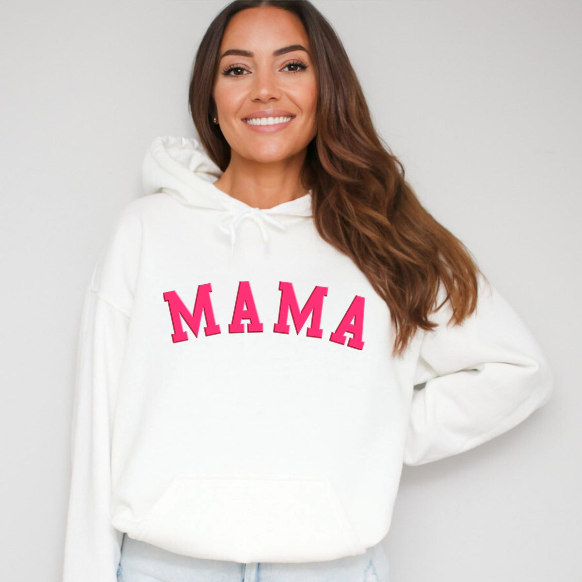 Mama Bold Puff Print - Women's Graphic Hoodie