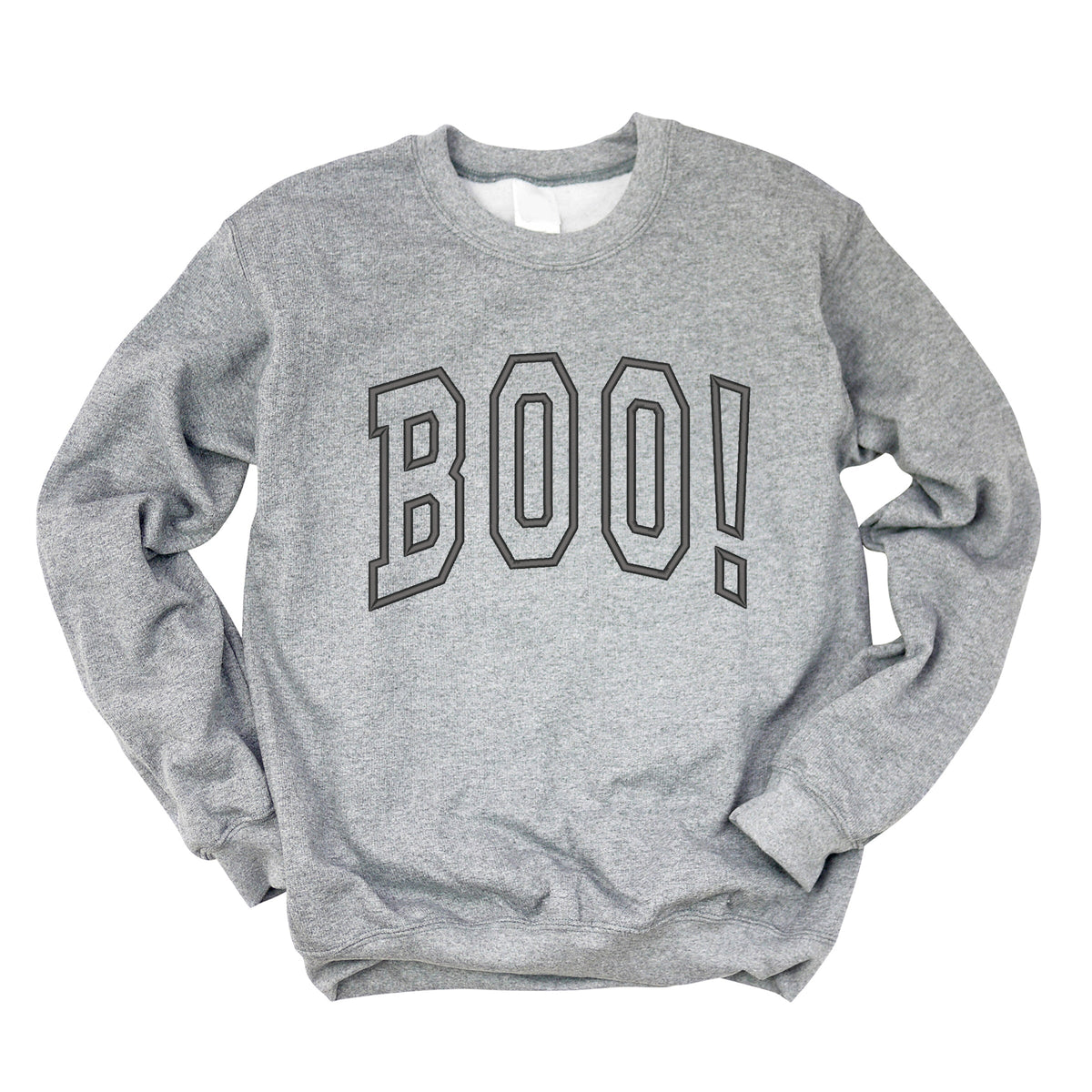 Embroidered Boo Arched - Women's Graphic Sweatshirt