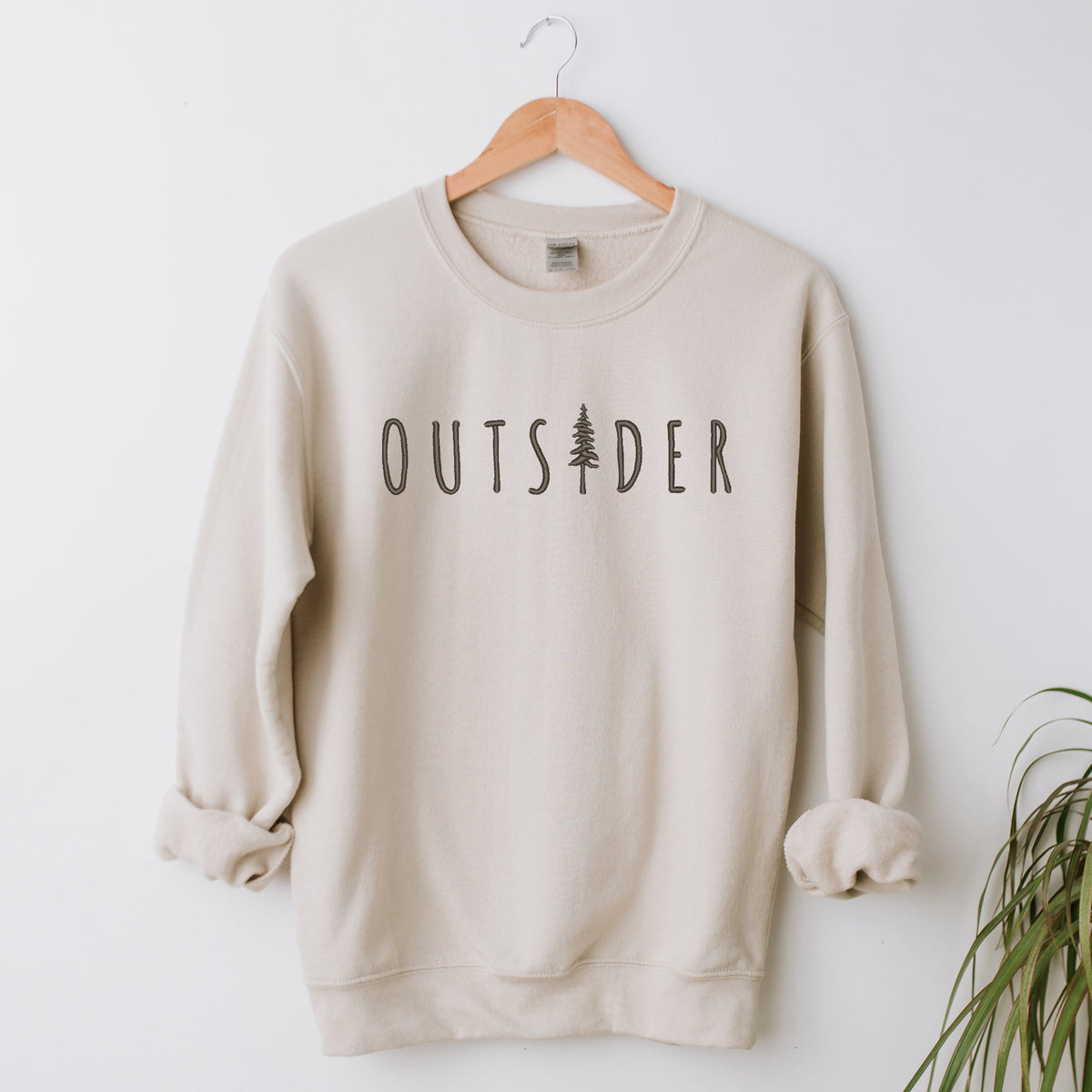 Embroidered Outsider Tree - Women's Graphic Sweatshirt