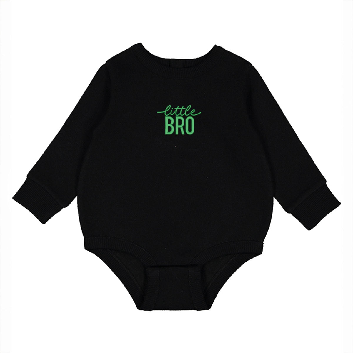 Embroidered Little Bro - Infant Fleece BodySuit