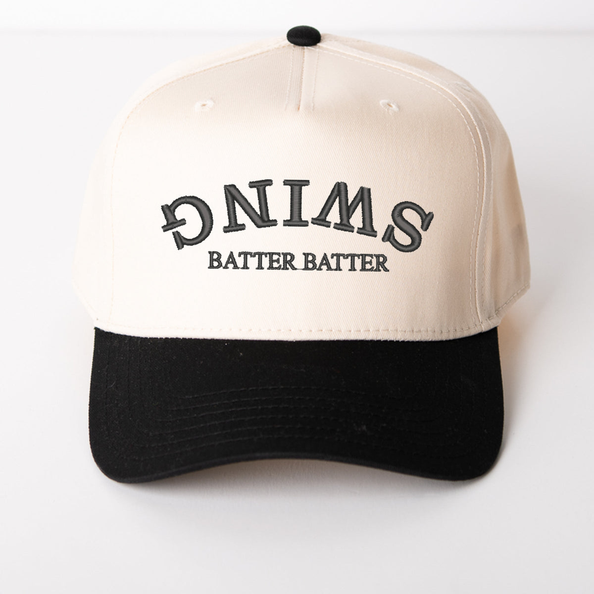 Upside Down Swing Batter Batter - Women's Canvas Trucker Hat