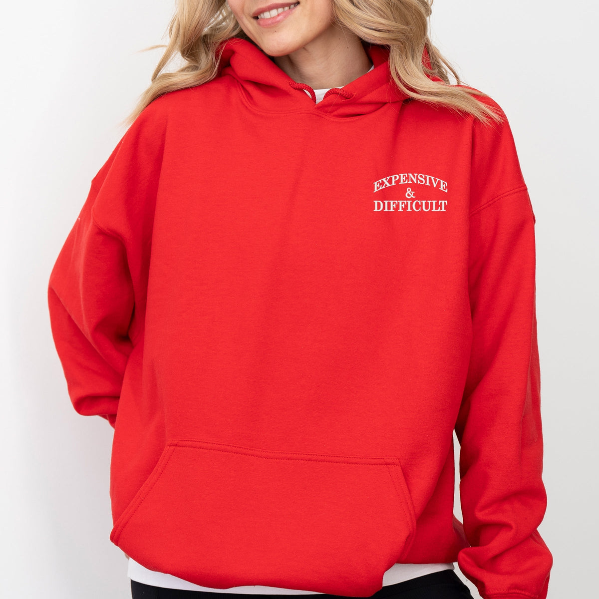 Embroidered Expensive & Difficult - Women's Graphic Hoodie