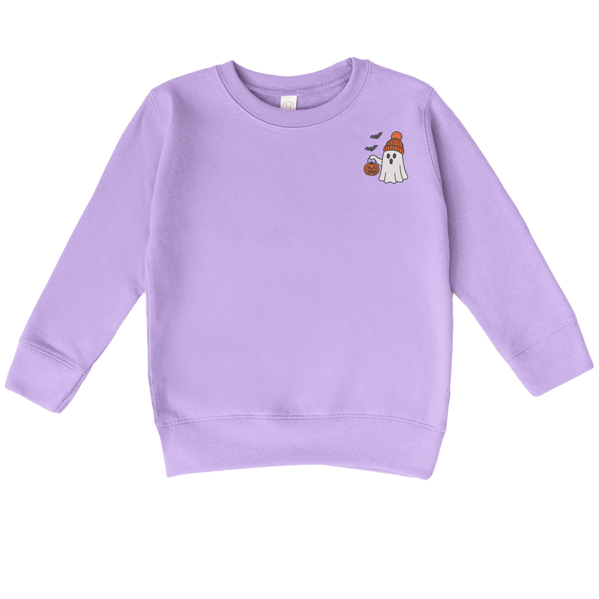Embroidered Beanie Ghost - Toddler Graphic Sweatshirt