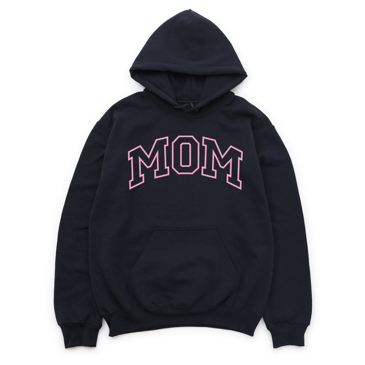Embroidered Mom Varsity Outline - Women's Graphic Hoodie