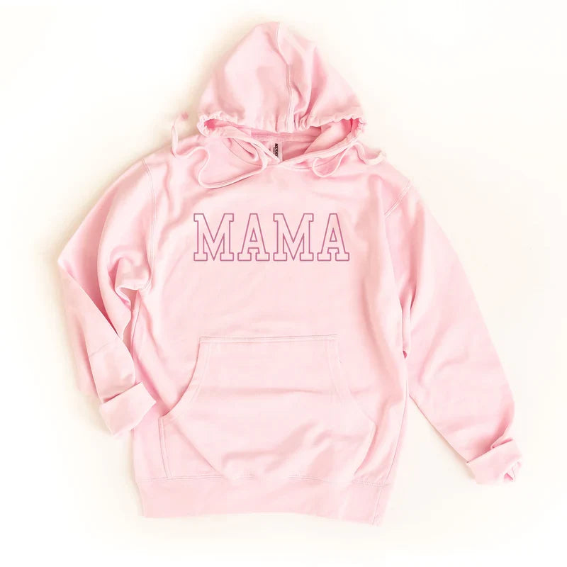 Embroidered Thin Mama Outline - Women's Graphic Hoodie