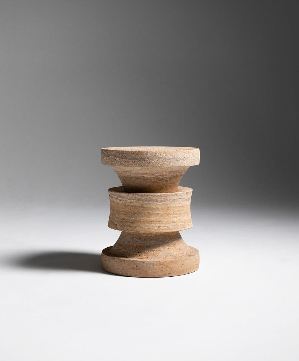 Barth Stool Travertine