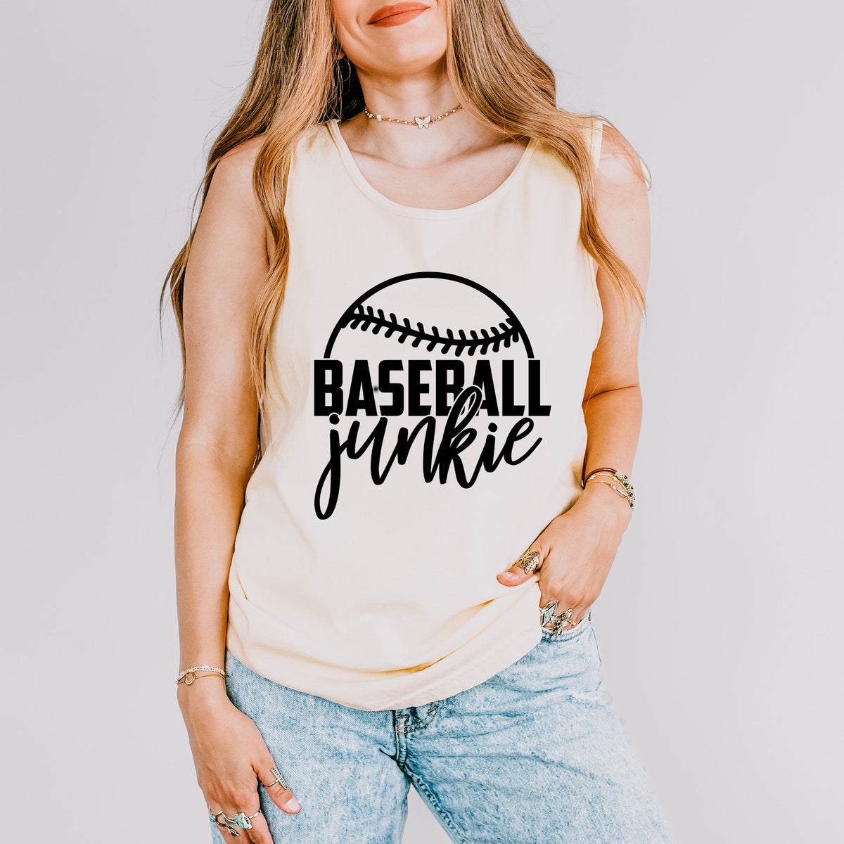 Baseball Junkie | Garment Dyed Tank