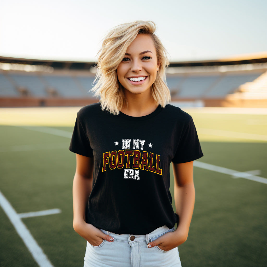 In My Football Era - Maroon | Short Sleeve Graphic Tee