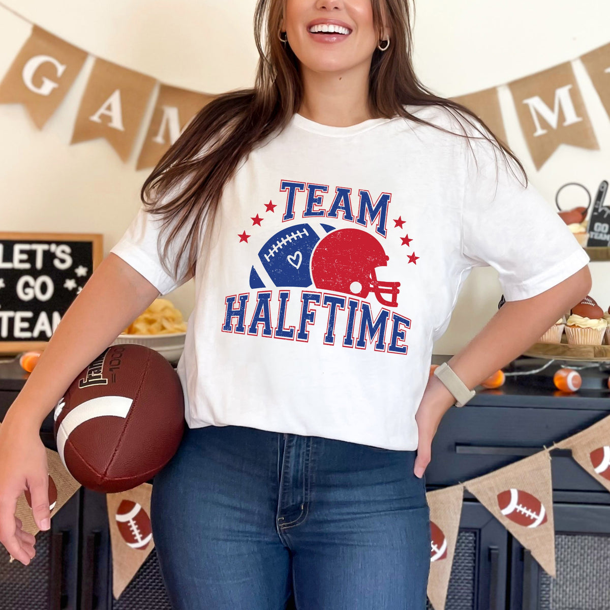 Team Halftime Distressed - Blue | Short Sleeve Graphic Tee