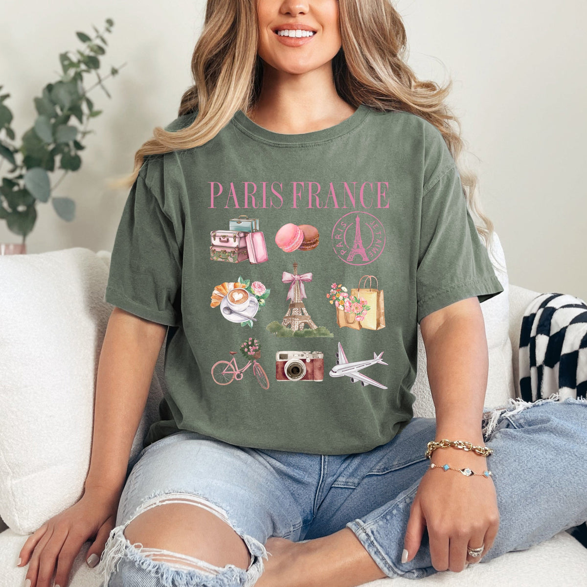 Coquette Paris Collage | Garment Dyed Tee