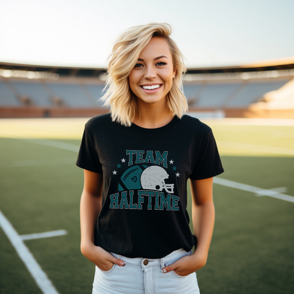 Team Halftime Distressed - Green | Short Sleeve Graphic Tee