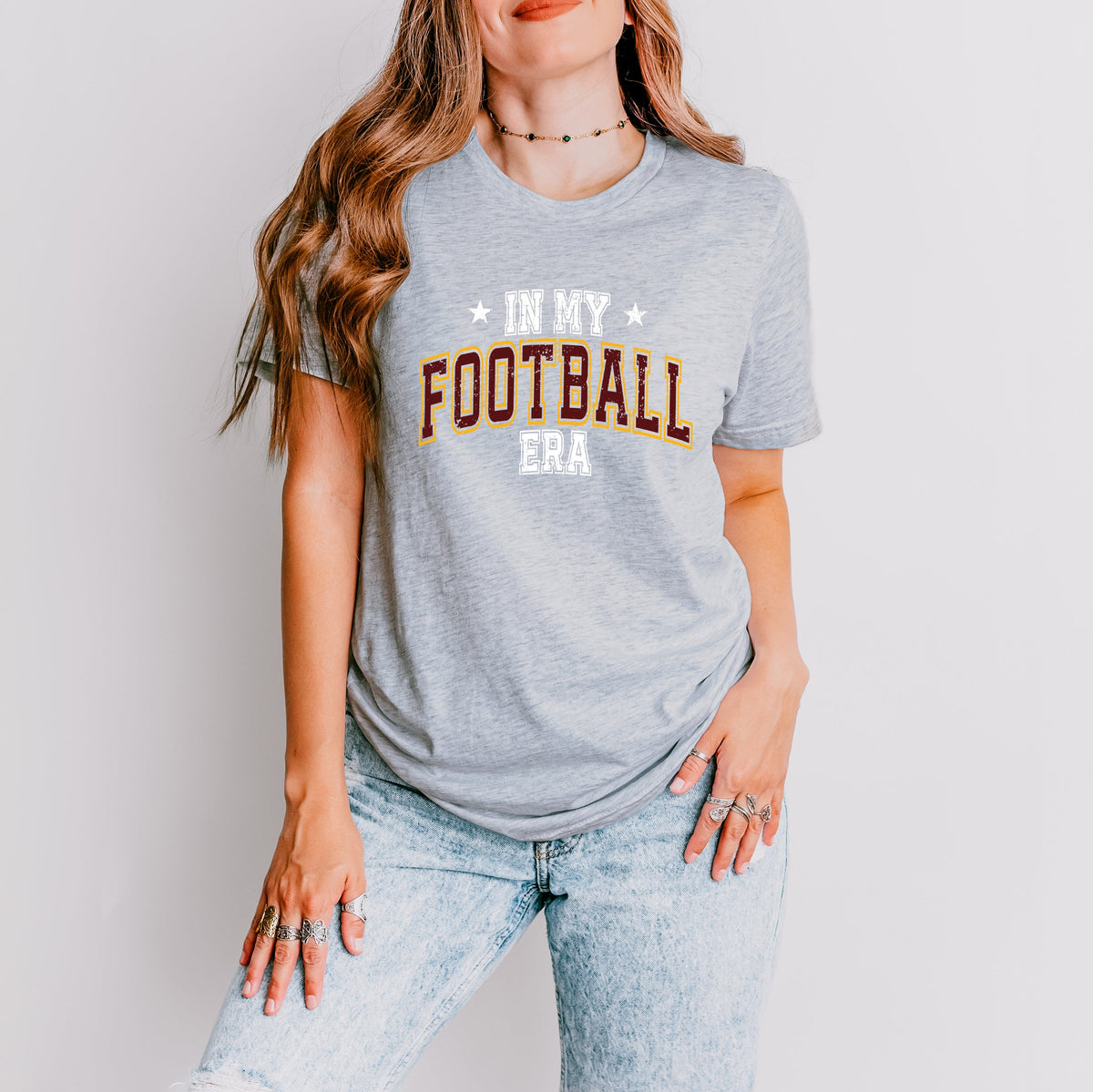 In My Football Era - Maroon | Short Sleeve Graphic Tee
