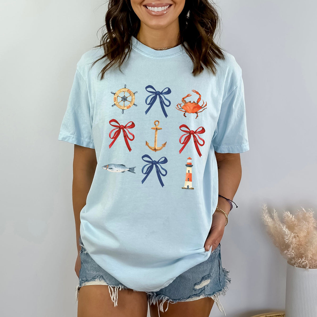 Coquette Nautical Collage | Garment Dyed Tee