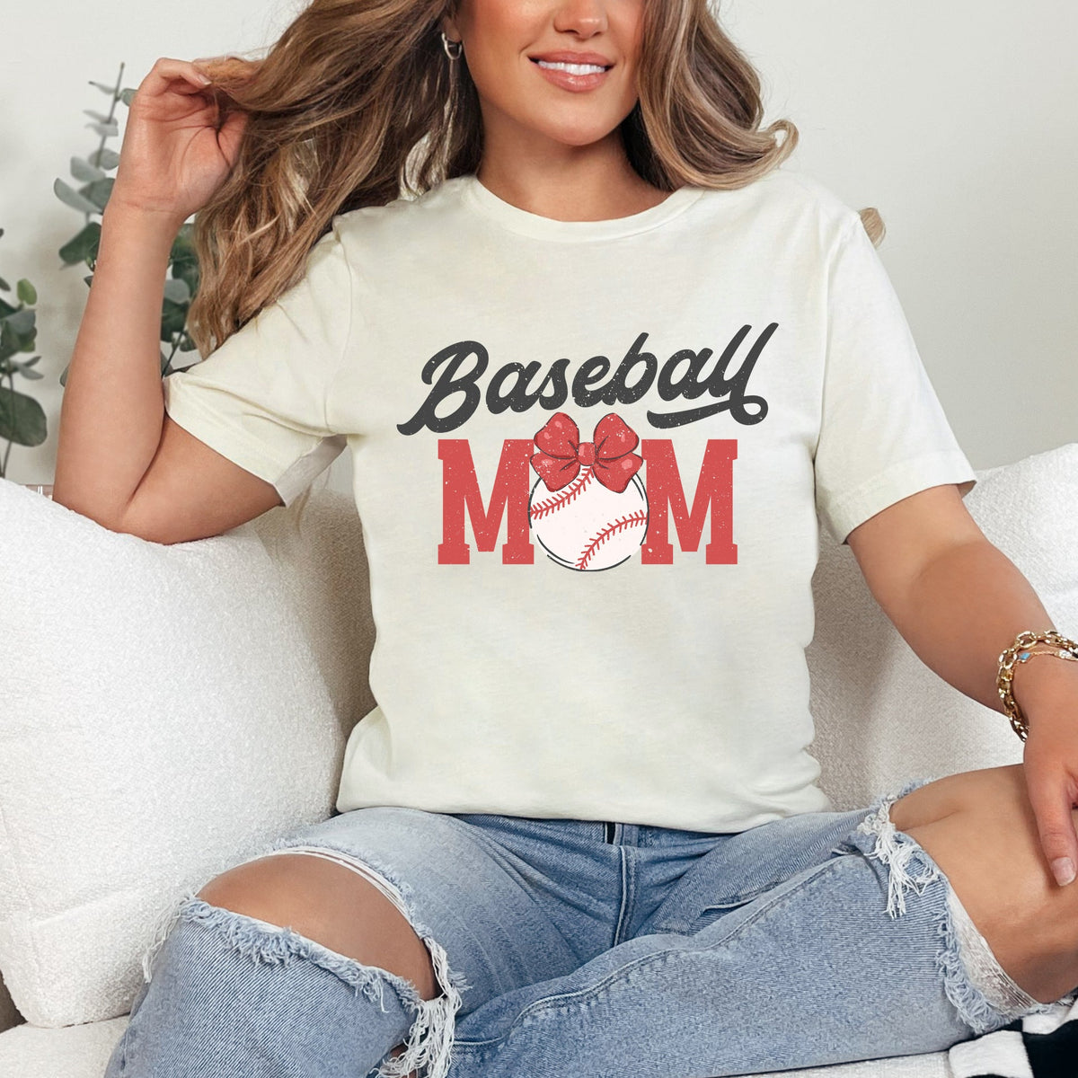 Coquette Baseball Mom | Short Sleeve Graphic Tee