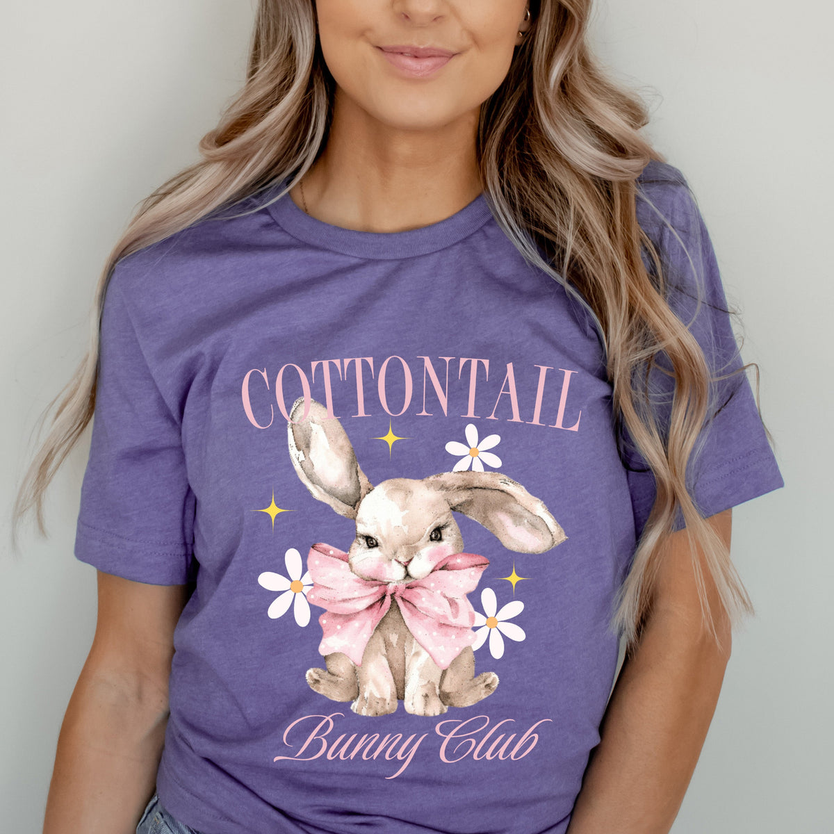 Coquette Cottontail Bunny Club | Short Sleeve Graphic Tee