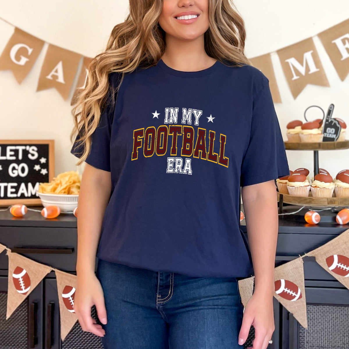 In My Football Era - Maroon | Short Sleeve Graphic Tee