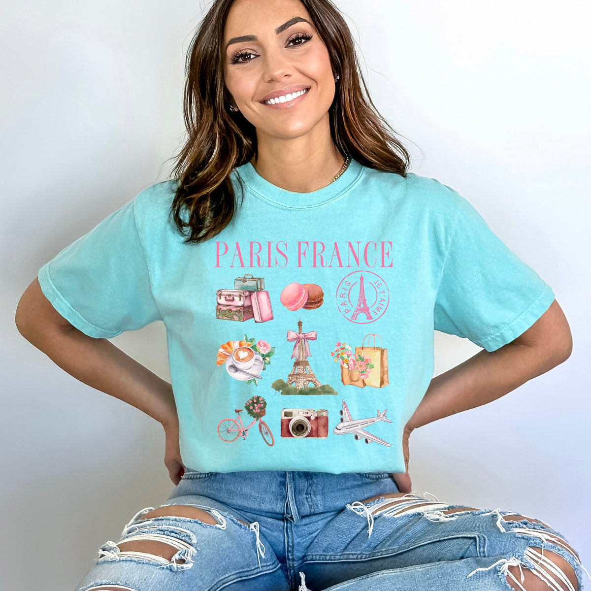 Coquette Paris Collage | Garment Dyed Tee