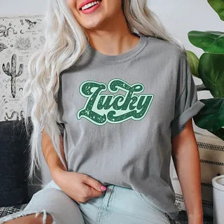 Lucky Retro Rough | Garment Dyed Tee