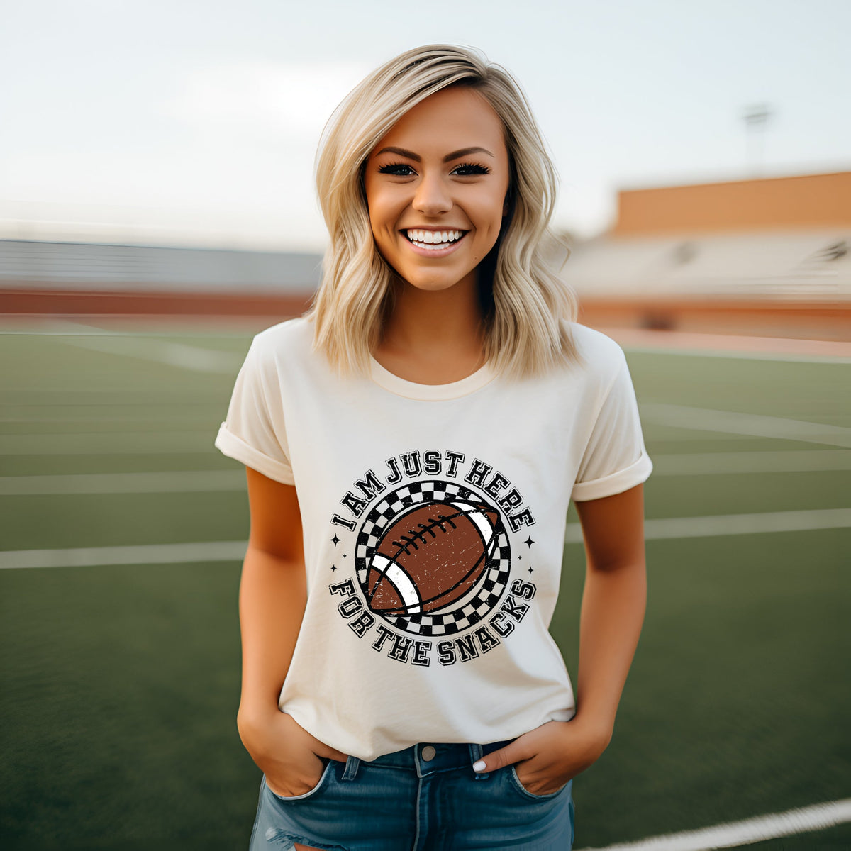 I Am Just Here For The Snacks | Short Sleeve Graphic Tee
