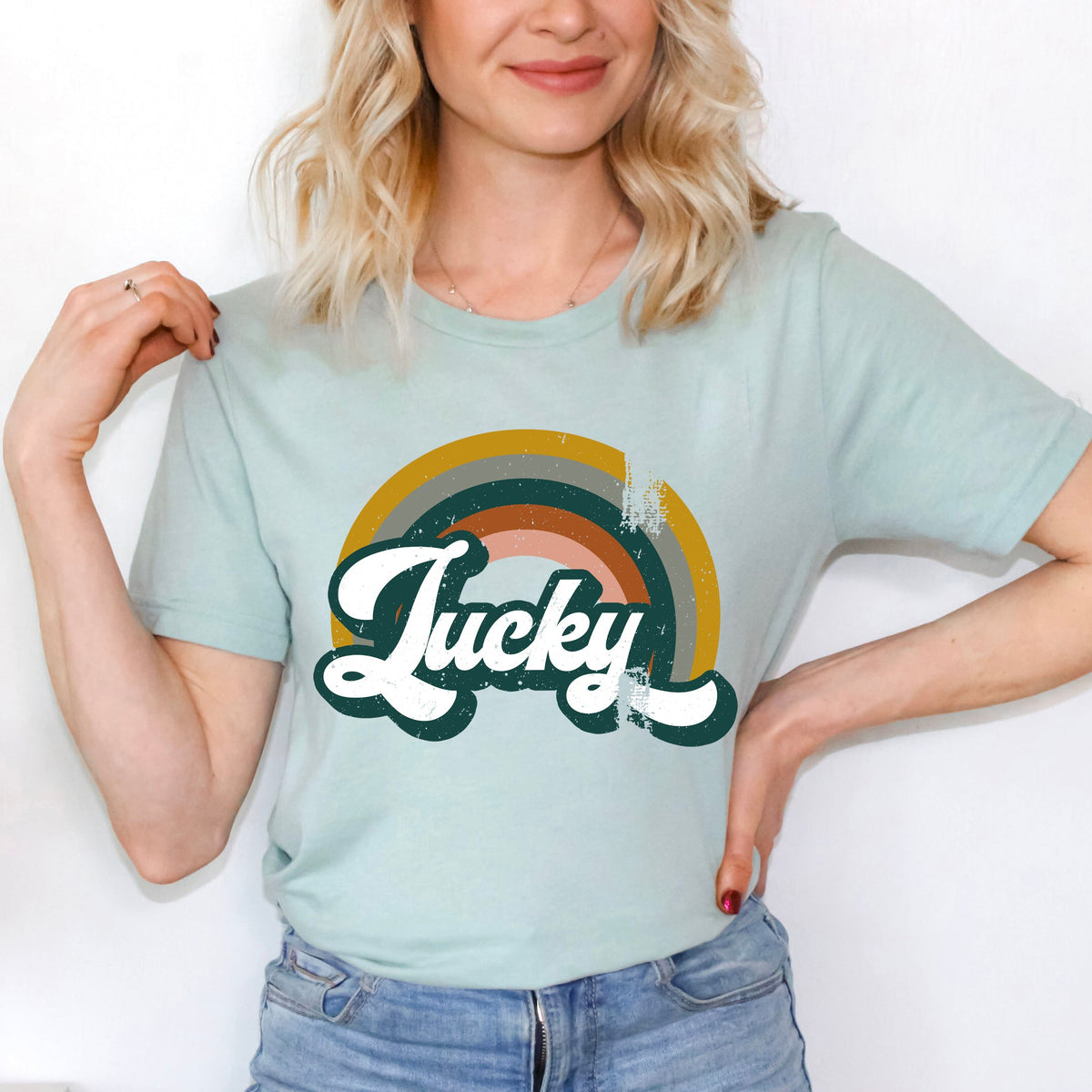 Lucky Rainbow | Short Sleeve Graphic Tee