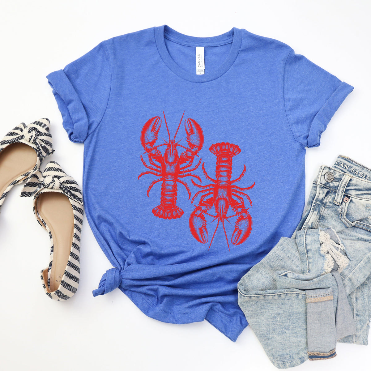 Two Lobsters | Short Sleeve Graphic Tee