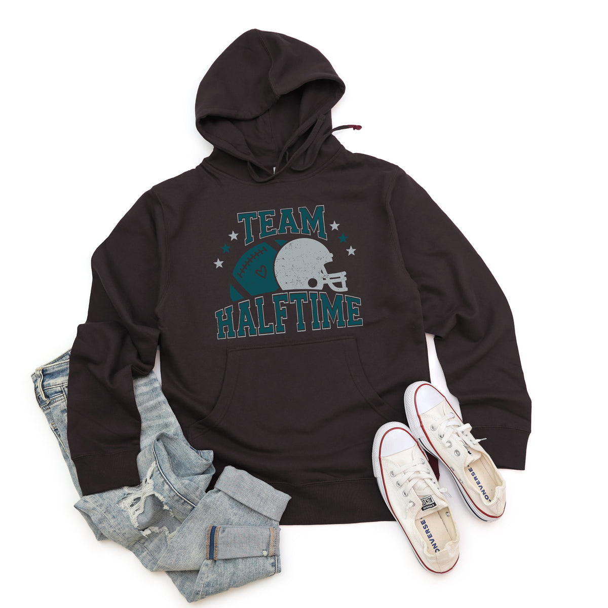 Team Halftime Distressed - Green | Hoodie