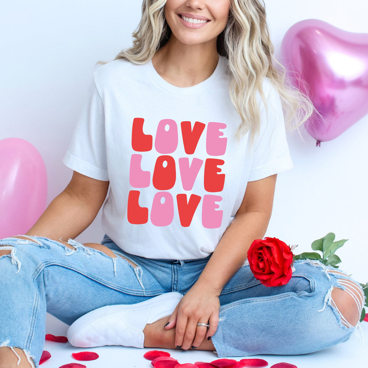 Love Stacked Bold | Short Sleeve Graphic Tee