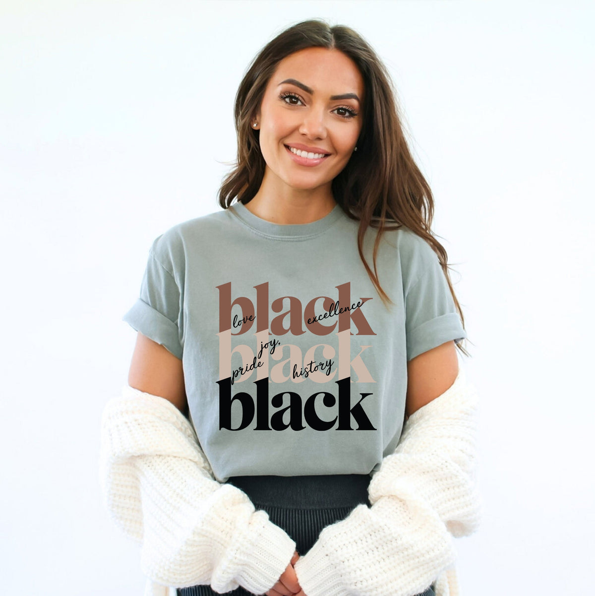 Black History Stacked | Garment Dyed Tee