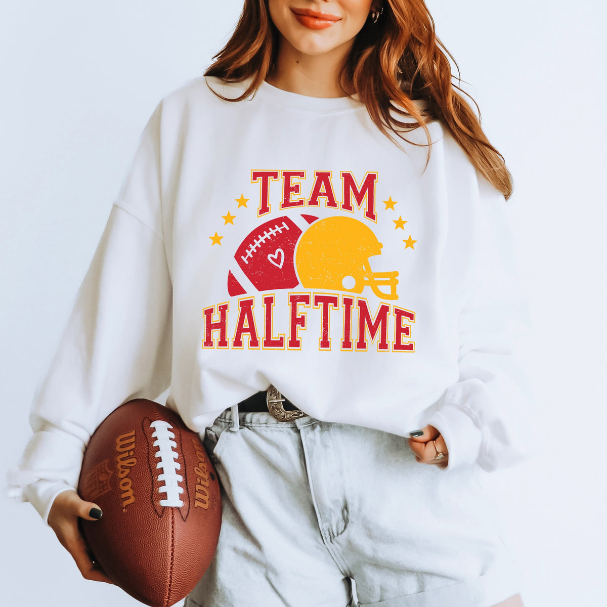 Team Halftime Distressed - Red | Sweatshirt