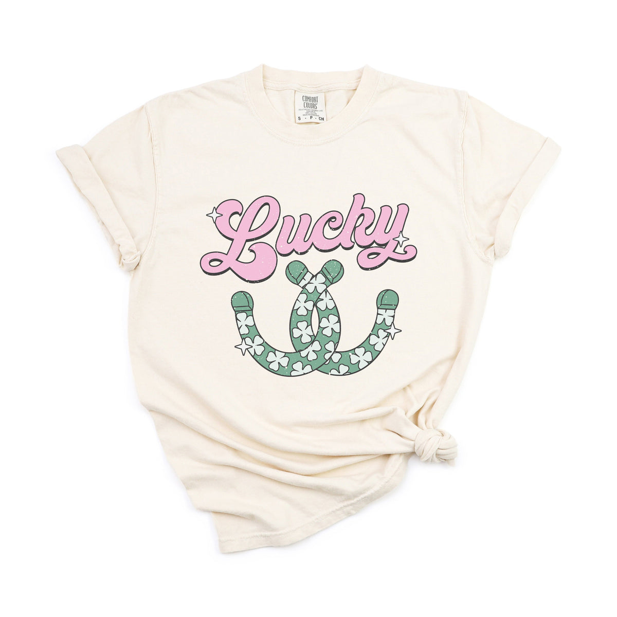 Lucky Horseshoes | Garment Dyed Tee