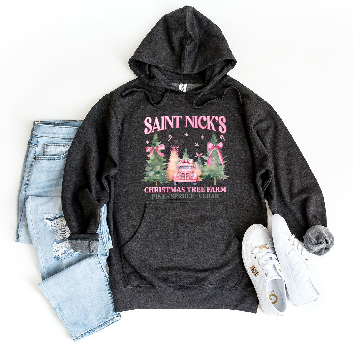 Coquette St. Nick's Tree Farm | Hoodie