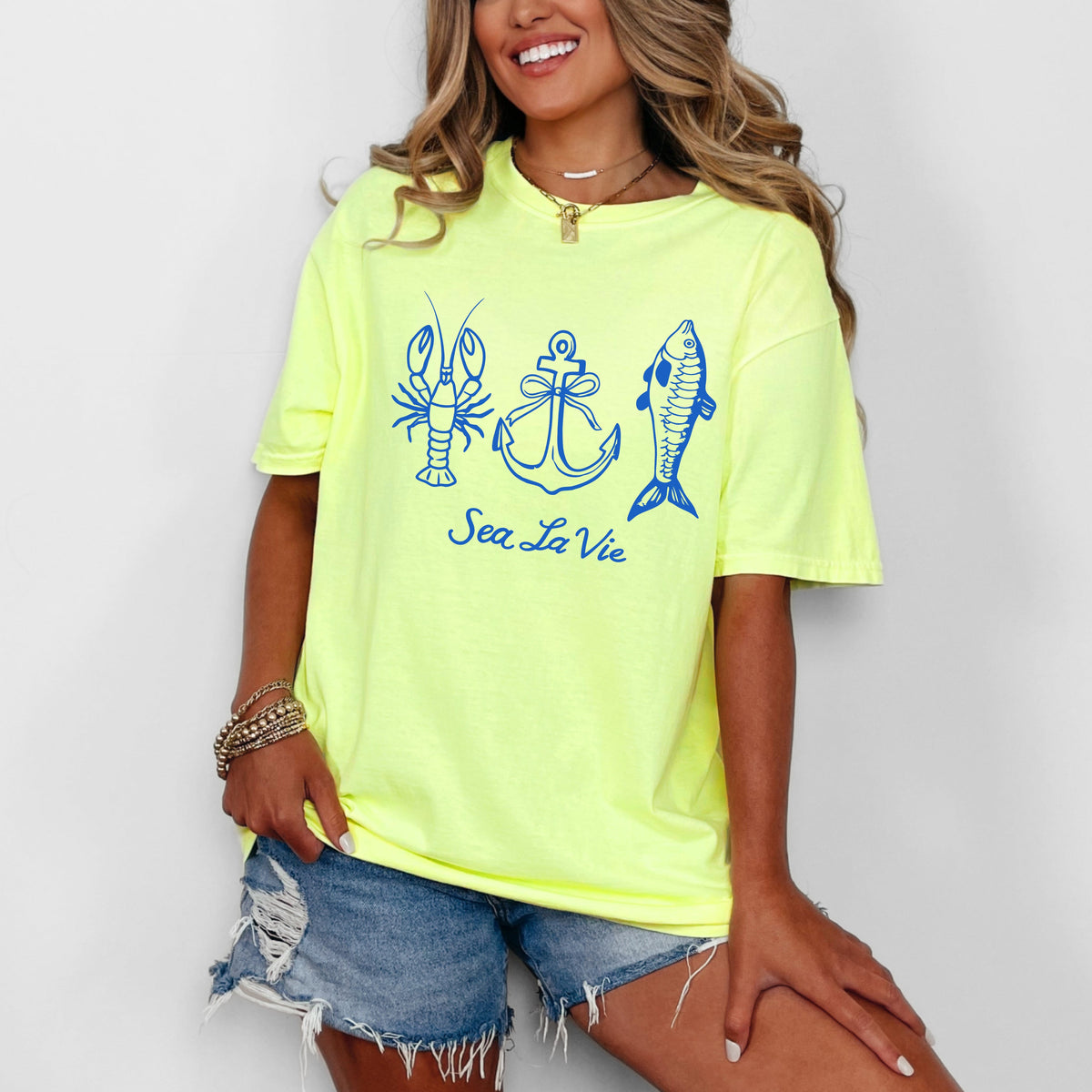 Sea La Vie 3 Across | Garment Dyed Tee