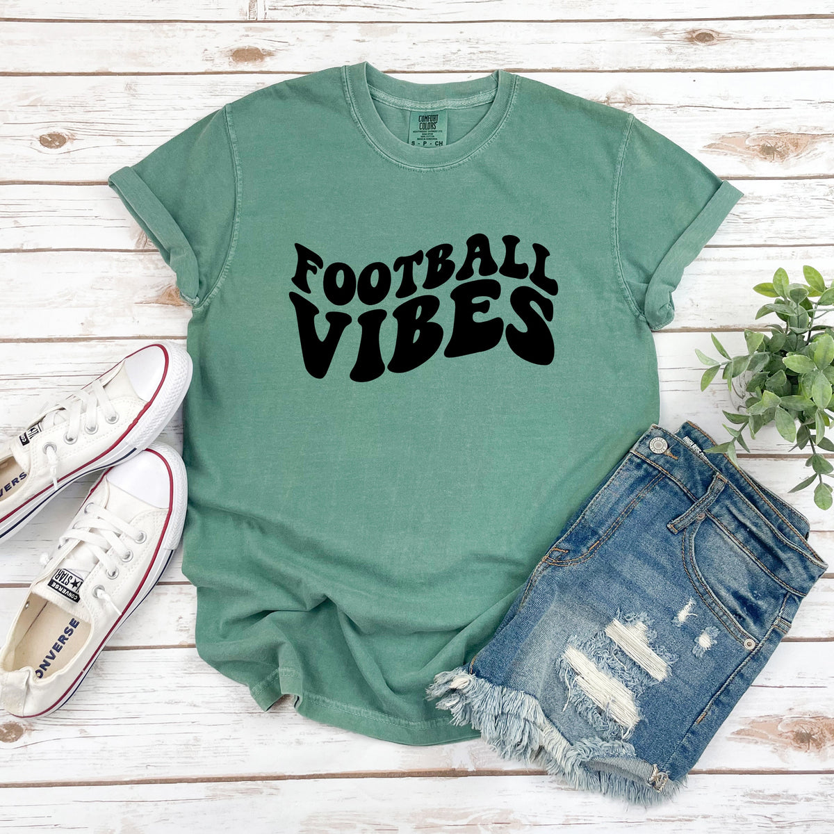Retro Football Vibes | Garment Dyed Tee