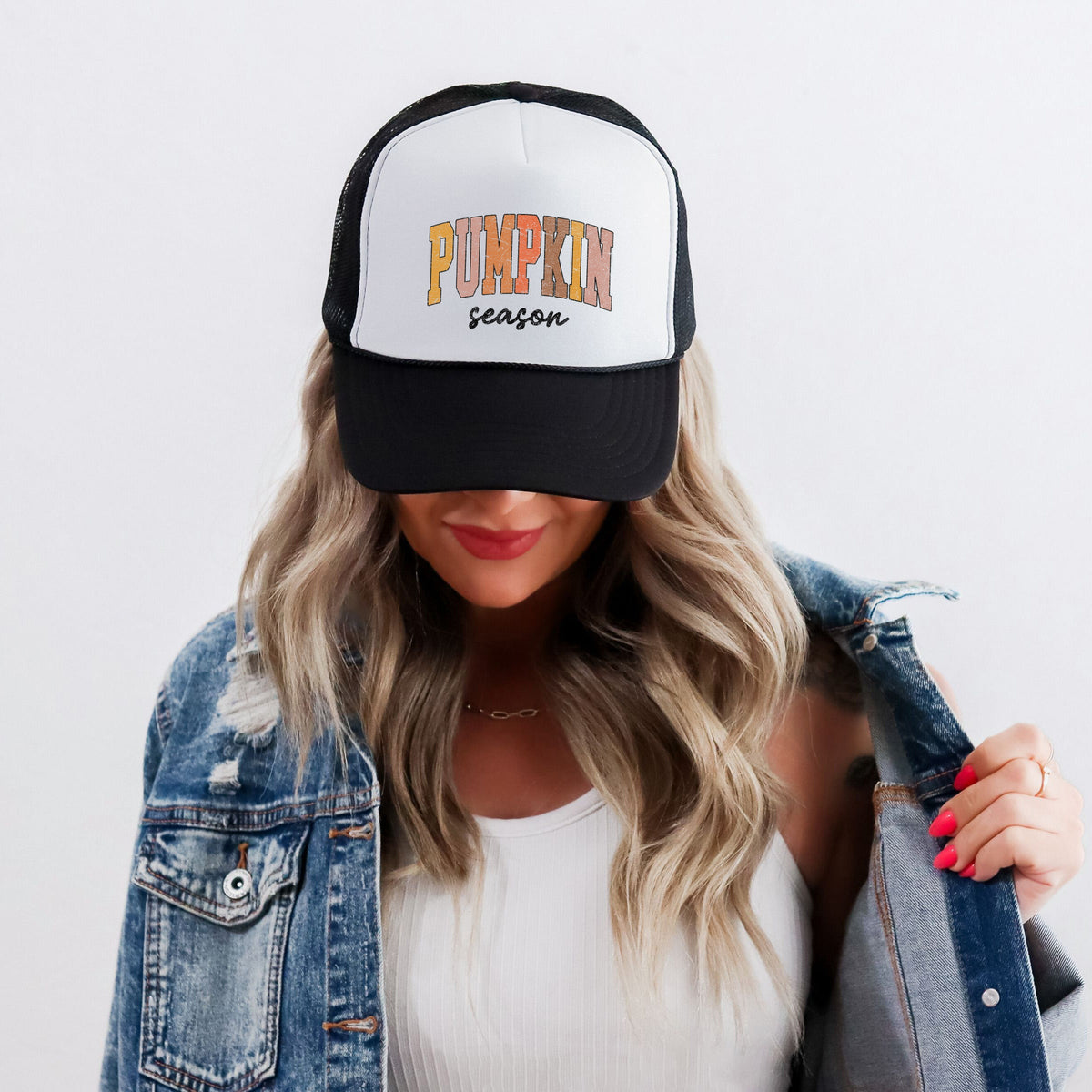Pumpkin Season Grunge | Foam Trucker Hat