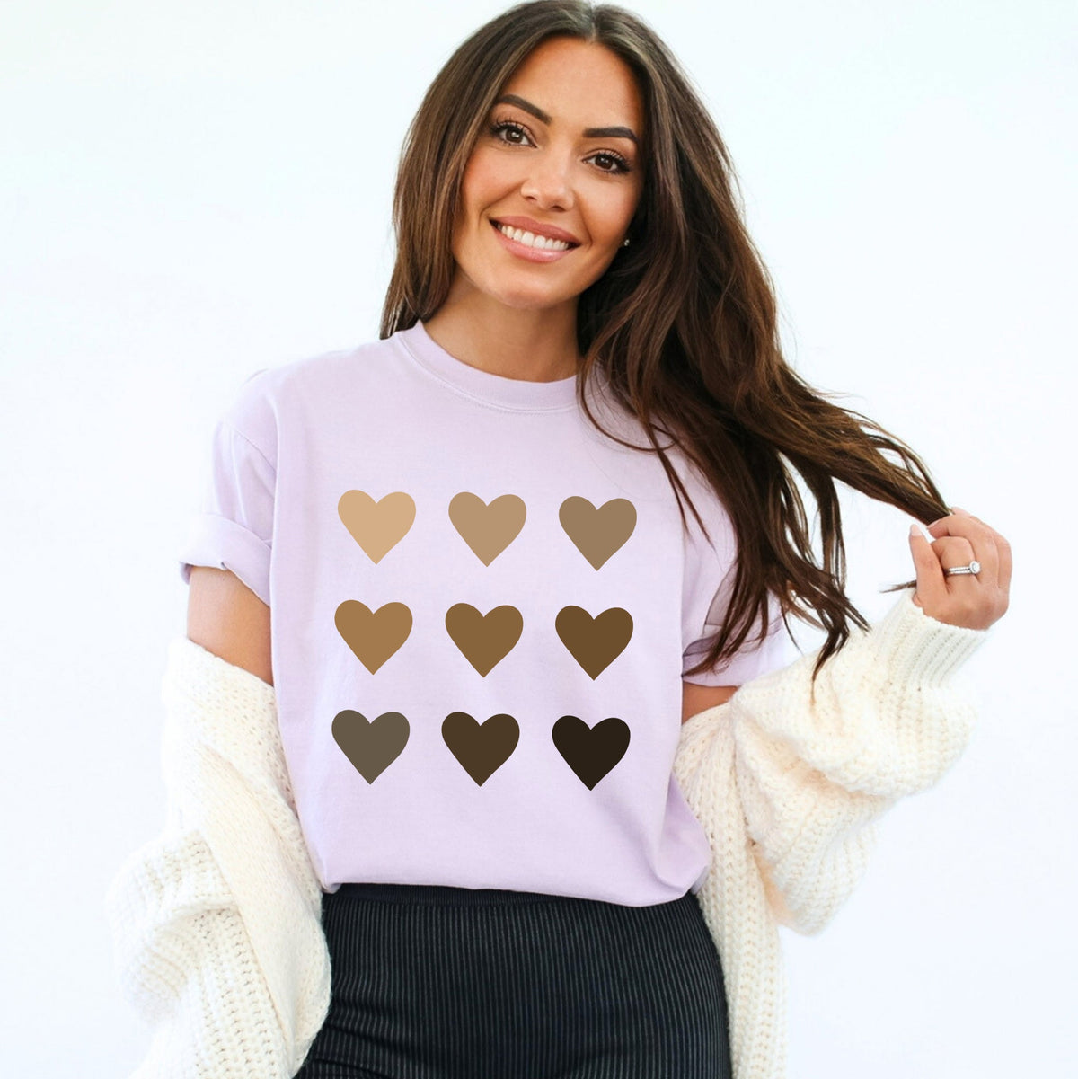 Melanin Hearts | Garment Dyed Tee